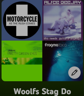 Add a song to the stag do playlist